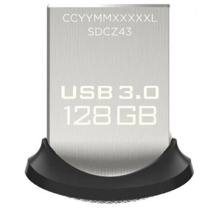 USB флеш накопичувач SanDisk 128Gb Cruzer Fit Ultra USB 3.0 (SDCZ43-128G-G46) зображення 1