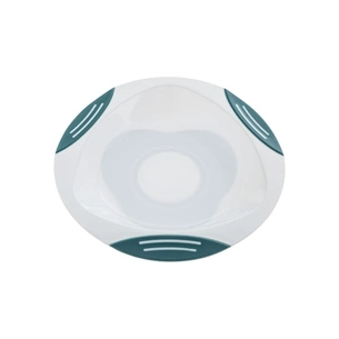 Тарілка дитяча Akuku на присосці, білий-бірюзовий (A0524) picture 1