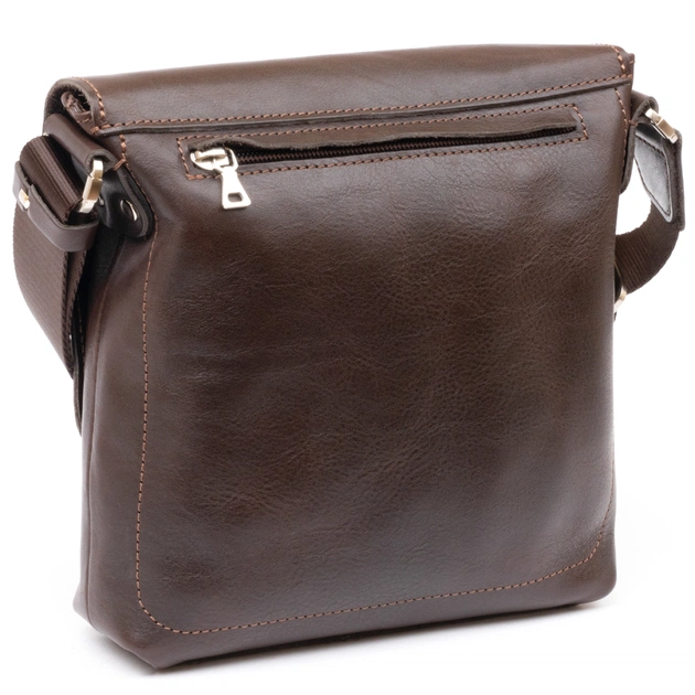 Сумка Grande Pelle У гладкій шкірі Шоколадна (11334) - зображення 2