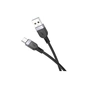 Дата кабель USB 2.0 AM to USB-C 1.0m silicone X109 Energy black HOCO (6942007636247) - зменшене зображення 1