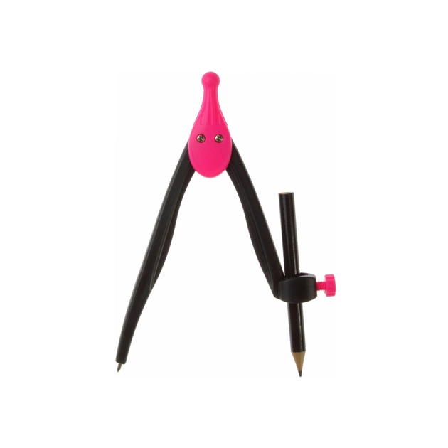 Циркуль Optima для олівця пластиковий Plazzy рожевий (O81481) - изображение 3