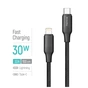Дата кабель USB-C to Lightning 1.0m PD30W TPE embossed black ColorWay (CW-CBPDCL101-BK) - уменьшенное изображение 4