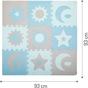 Дитячий килимок MoMi пазл Nebe 90 х 90 cм Blue (AKCE00031) - зменшене зображення 4