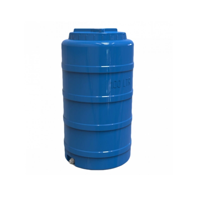 Ємність для води Євро Пласт вертикальна харчова 100 л синя (890) - picture 1