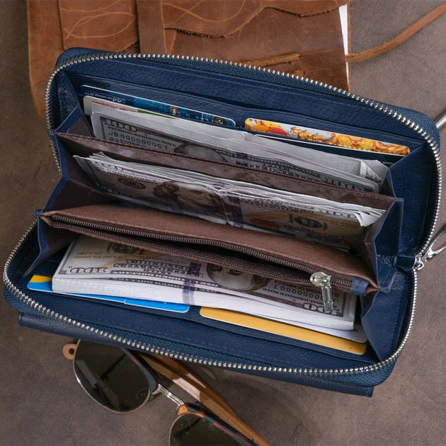 Кошелек ST Leather Темно-синий (19296) - изображение 10