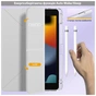 Чохол до планшета BeCover Ultra Slim Origami Transparent Apple Pencil Apple iPad 10.2 2019/2020/2021 Gray (711099) - зменшене зображення 4