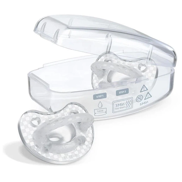 Пустушка Chicco Physioforma Crystal силіконова від 6 до 16 місяців 2 шт (73087.31) - picture 2