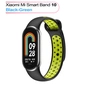 Ремінець до фітнес браслета BeCover Vents Style для Xiaomi Mi Smart Band 10 Black-Green (713629) - зменшене зображення 1