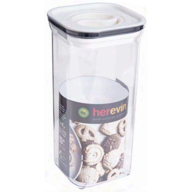 Пищевой контейнер Herevin Canister-Vacuum Lid-White вакумна кришка 1.5 л (161215-004) - изображение 1