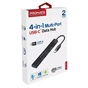 Концентратор Promate USB Hub 4 ports litehub-4.black (litehub-4.black) - зменшене зображення 2