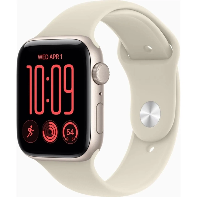 Смарт-часы Apple Watch SE 3 2026 GPS 40mm Starlight Aluminium Case with Sand Sport Band - S/M (MJKR4RK/A) - изображение 1