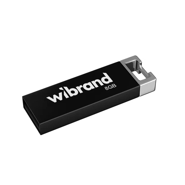 USB флеш накопичувач Wibrand 8GB Chameleon Black USB 2.0 (WI2.0/CH8U6B) - зображення 1
