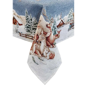 Скатертина Прованс гобеленова Блакитне сяйво 135х140см (4823093450271) зображення 1