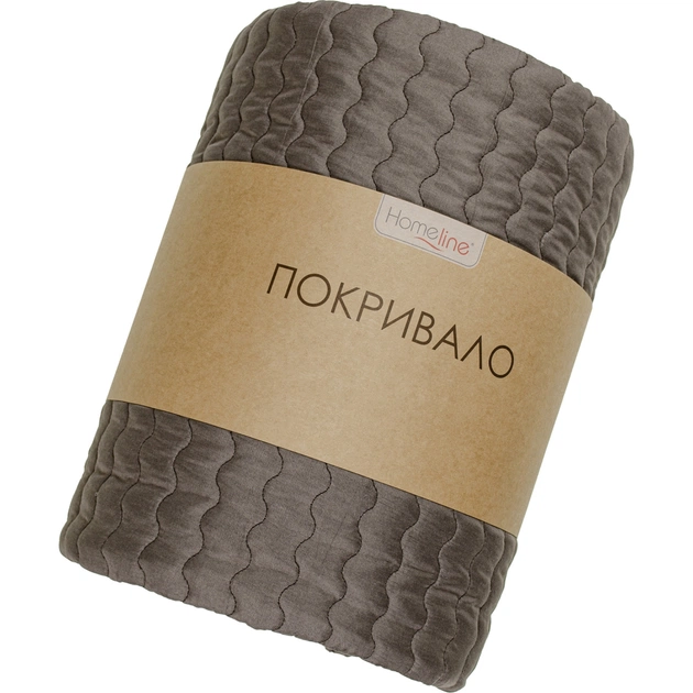 Покривало Home Line стьобане (шоколадний) 210х240 (181958) - изображение 1