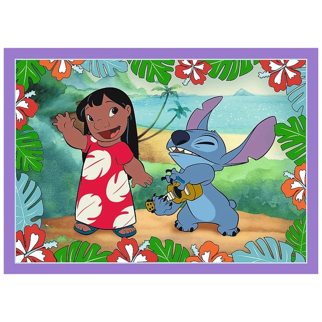 Пазл Trefl Lilo&Stitch Шалений день4 in 1 (35, 48, 54, 70) елемента (5900511346336) - зображення 4