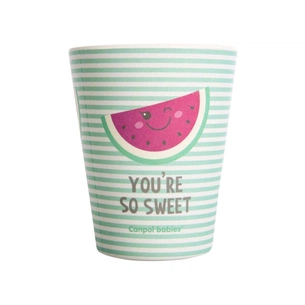 Набір дитячого посуду Canpol babies SO COOL кружечка бамбукова 250 мл, рожева (9/212_pin) зображення 1