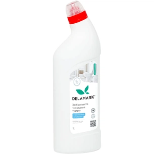 Засіб для чищення унітазу DeLaMark Білі квіти бавовни 1 л (4820152333650) зображення 1