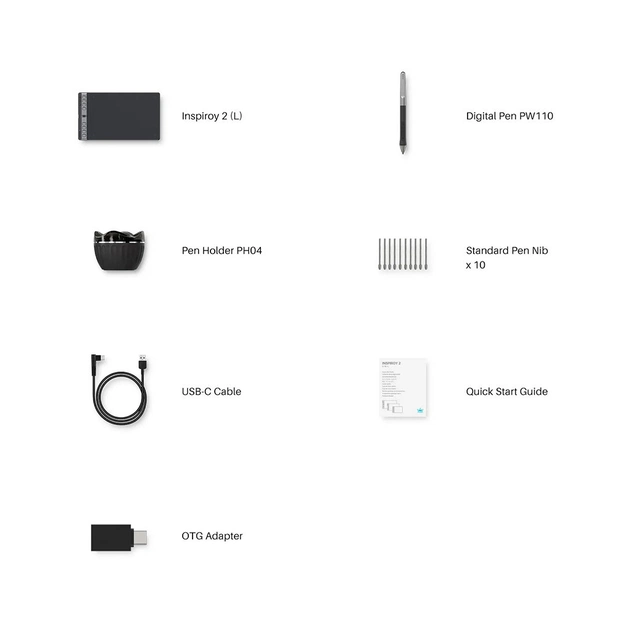 Графический планшет Huion Inspiroy 2 L (H1061P) - изображение 3