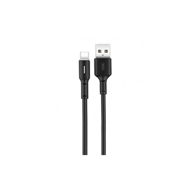 Дата кабель USB 2.0 AM to Micro 5P 1.0m 3A black XO (NB112-M-BK) - зображення 1