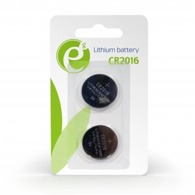 Батарейка EnerGenie Lithium CR2016 BL 2 шт - изображение 1