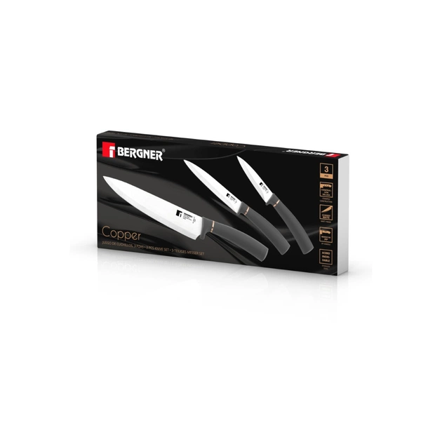 Набір ножів Bergner Copper, 3 шт (BG-39862-CP) - зображення 5