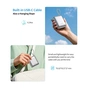 Батарея универсальная Choetech 10000mAh, 35W. PD/3.0, LED Display, buid-in type-C cabel, Silver (B832-SL) - уменьшенное изображение 11