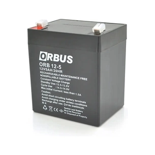 Батарея до ДБЖ Orbus 12V 5Ah AGM (ORB12-5) зображення 1