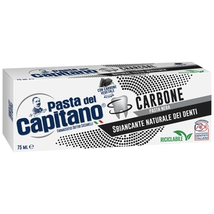 Зубна паста Pasta del Capitano Carbone з активованим вугіллям 75 мл (8002140032219) зображення 1