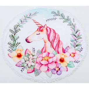 Рушник MirSon пляжний №5063 Summer Time Unicorn girl 150x150 см (2200003180893) зображення 1