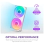 Кулер до корпусу NZXT F280 RGB Core Fan (Single Frame) - White (RF-U28HF-W1) - зменшене зображення 10