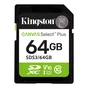 Карта пам'яті Kingston 64GB SDXC class 10 UHS-I V10 A1 Canvas Select Plus (SDS3/64GB) - зменшене зображення 1