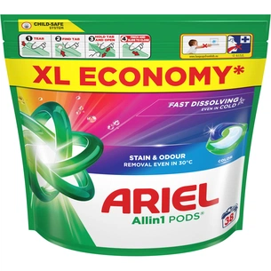 Капсули для прання Ariel Pods All-in-1 Color Для кольорового 38 шт. (8700216765268) изображение 1