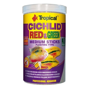 Корм для риб Tropical Cichlid Red&Green Medium Sticks у паличках 1 л (5900469637265) изображение 1