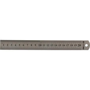 Лінійка Buromax 20см, steel (BM.5810-20) зображення 1
