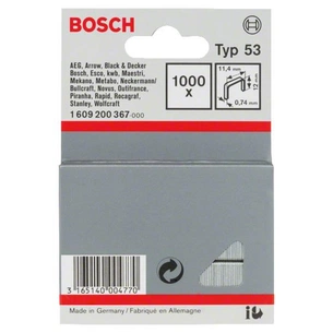 Скоби для будівельного степлера Bosch 12мм ТИП 53, 1000шт (1.609.200.367) изображение 1