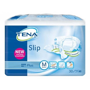 Підгузки для дорослих Tena Slip Plus Medium дышащие 30 шт (7322540646726) зображення 1