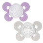 Пустушка Chicco Physio Comfort силіконова з футляром 16-36 міс 2 шт рожева (люмін.) (74935.41.00.00) - зменшене зображення 2