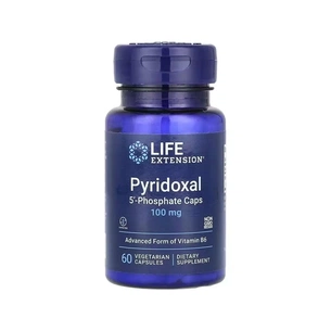 Вітамін Life Extension Піридоксаль 5''-фосфат, Вітамін B6, 100 мг, Pyridoxal 5''-Phosphate Caps, 6 (LEX-12176) зображення 1