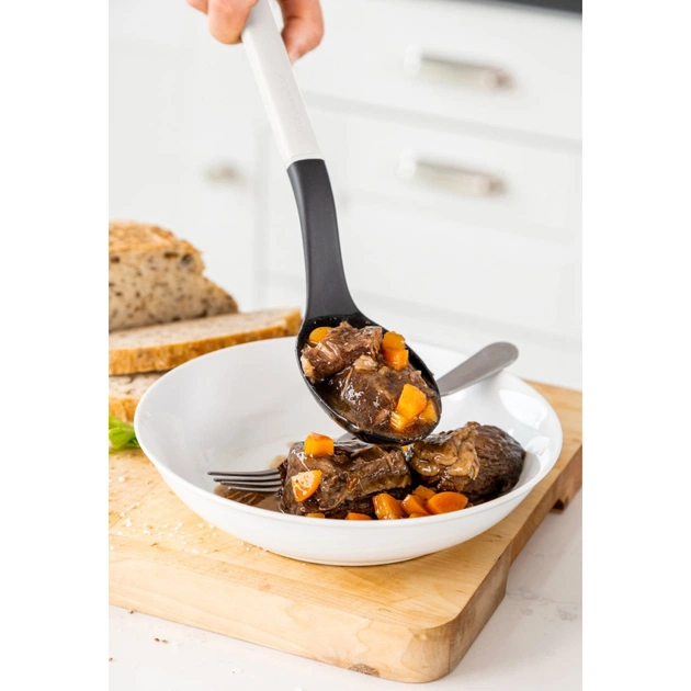 Ложка поварская KitchenAid Classic для сервірування 34 см білий (KHA003OHPNG) - изображение 4