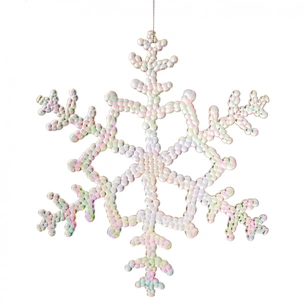 Ялинкова іграшка Novogod`ko Сніжинка 25 см Пластик Перламутр (974871) зображення 1