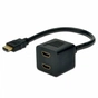 Кабель мультимедийный HDMI F to 2xHDMI M Digitus (AK-330400-002-S) - уменьшенное изображение 1