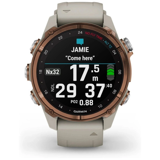 Смарт-годинник Garmin Descent Mk3i, 43mm, SKF12 PVD Ti/Fr Gry, Dive Computer, GPS дайвінг комп'ютер (010-02753-14) - picture 2