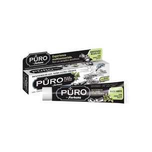 Зубна паста Puro by Forhans Black4White Відбілювальна 75 мл (8002185071808) зображення 1