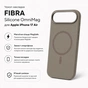 Чохол до мобільного телефона BeCover FIBRA Silicone OmniMag Apple iPhone Air Brown (716205) - зменшене зображення 3