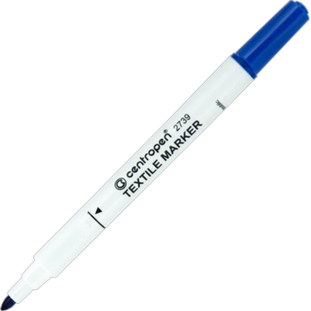 Маркер Centropen Textile 2739 2 мм blue (2739/03) - зображення 1