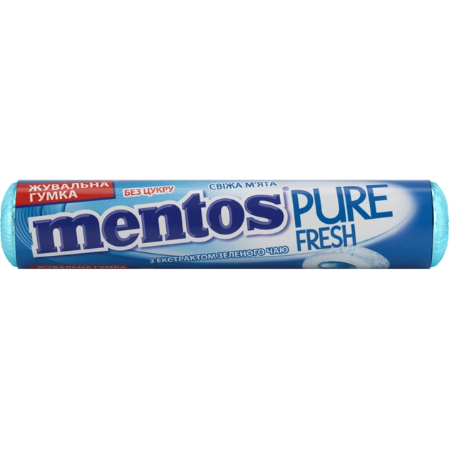 Жувальна гумка Mentos Pure Fresh зі смаком м'яти 15.57 г (8935001725428) - изображение 2
