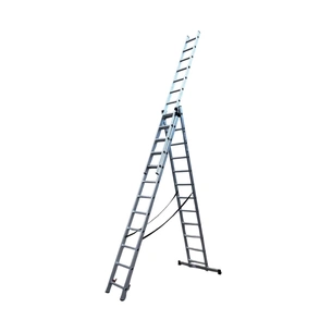 Драбина GTM 3-секції, розкладна, 3*12сх. 3,26-8,12м (KME312) зображення 1
