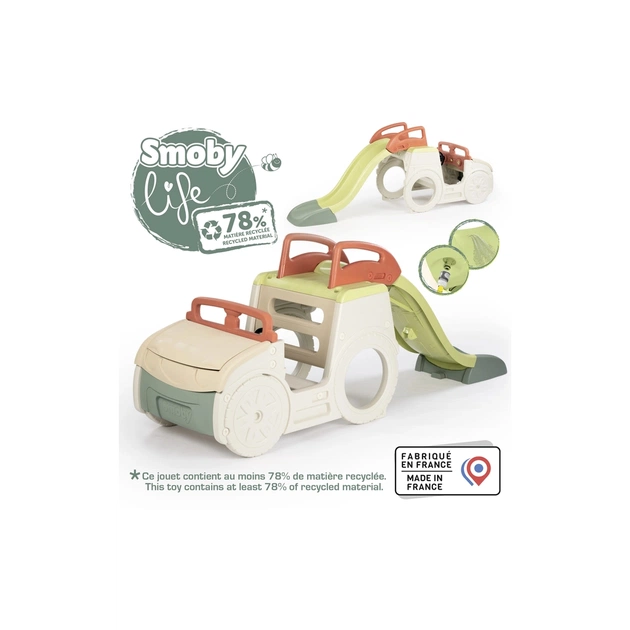 Игровая площадка Smoby Life Автомобіль мандрівника з гіркою та пісочницею (7600840207) - изображение 3