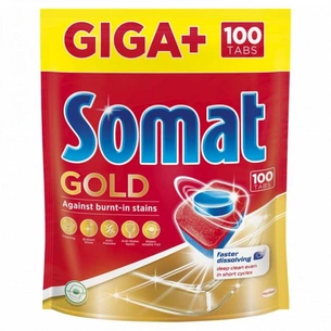 Таблетки для посудомийних машин Somat Gold 100 шт. (9000101356069) зображення 1