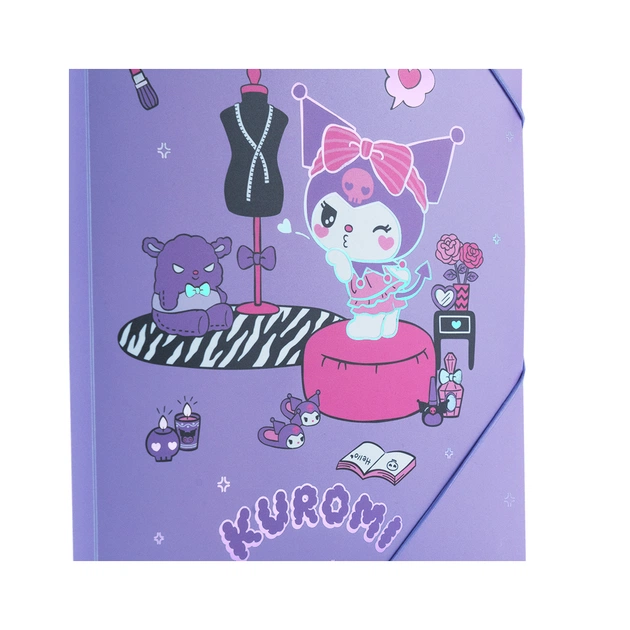 Папка на резинках Kite A4 Kuromi (HK25-247-1) - picture 5